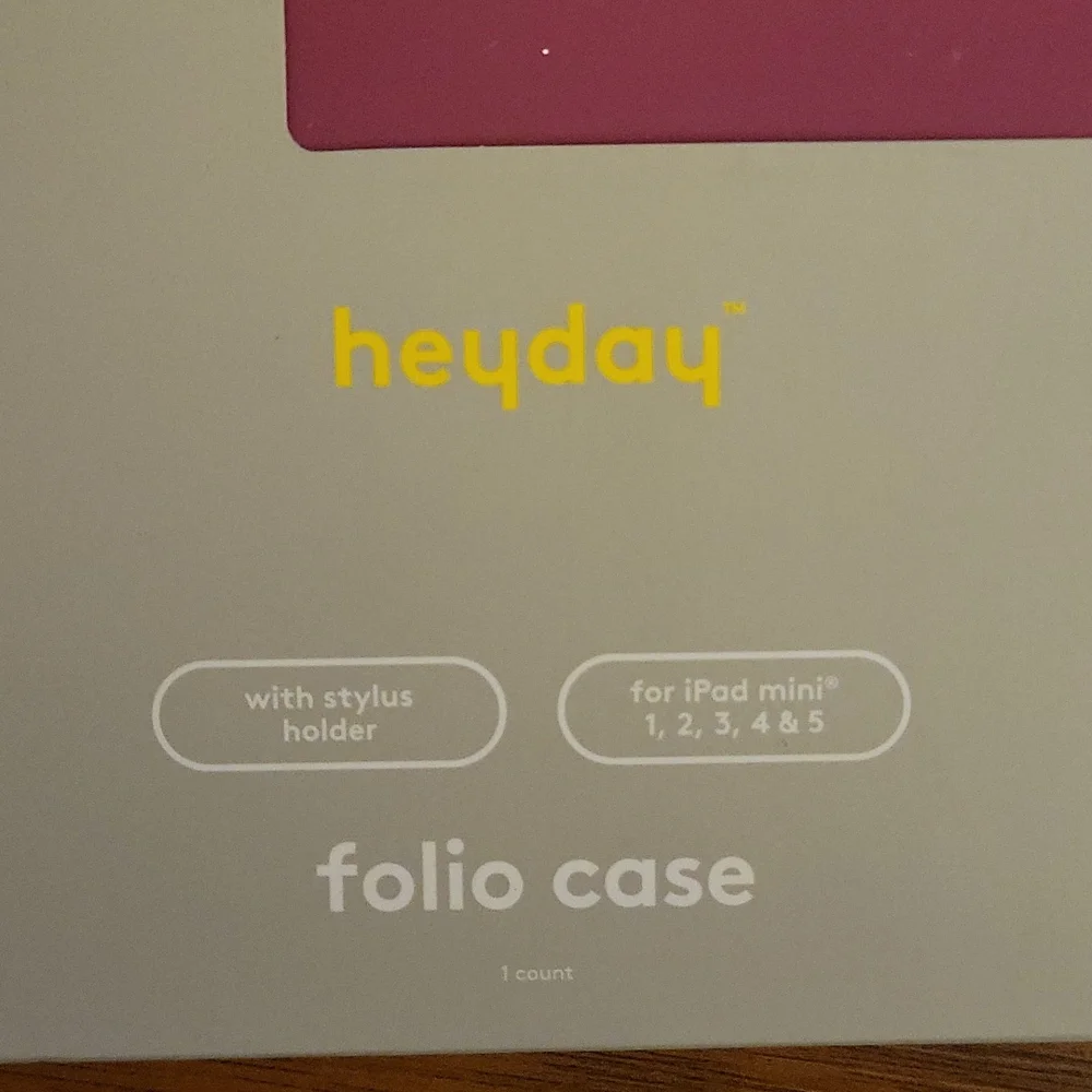 Heyday folio case dusty pink with stylus holder iPad mini 1, 2, 3, 4, 5. NEW…